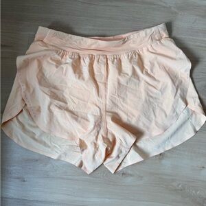 Lululemon Fast and Free Hi Rise Split Shorts 3” in Rock Melon